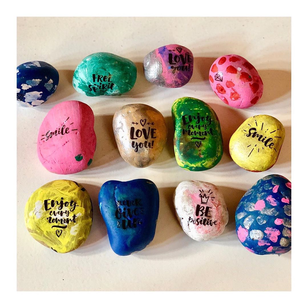 Painted pebbles
